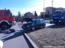 Wypadek na ul. Armii Krajowej w Ciechanowie