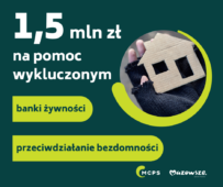 1,5 mln zł na pomoc wykluczonym