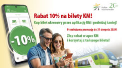 10% rabat na zakup biletów okresowych w aplikacji Koleje Mazowieckie przedłużony!