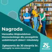 Samorząd Mazowsza nagrodzi najzdolniejszych uczniów