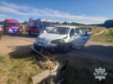 O krok od tragedii. Uderzył samochodem w betonowy przepust￼